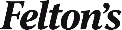 Felton's text logo in black serif font.